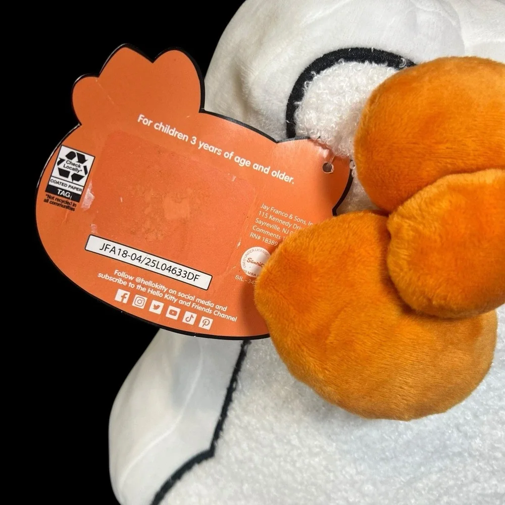 Hello Kitty Sanrio 2025 Halloween Ghost Pillow Plush 14